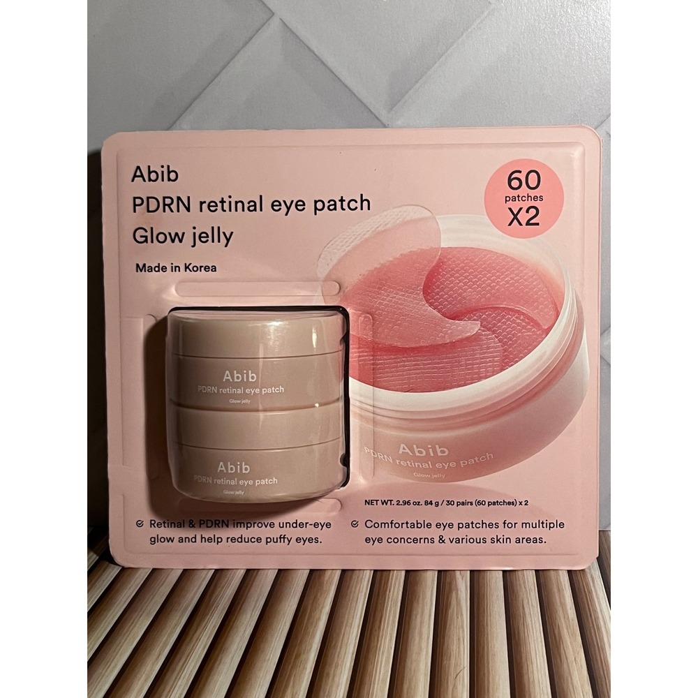 Abib PDRN Retinal Eye Patch Glow Jelly 2 pack bundle (60 patches each)